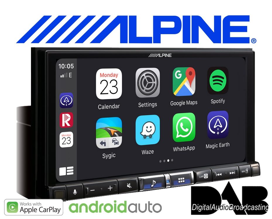 Alpine Autoradio iLX-705D USB Apple Carplay Android Auto Bluetooth