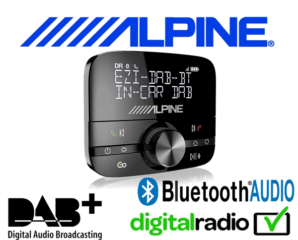 Alpine DAB+ Bluetooth Nachrüstung Autoradio EZiDABGO