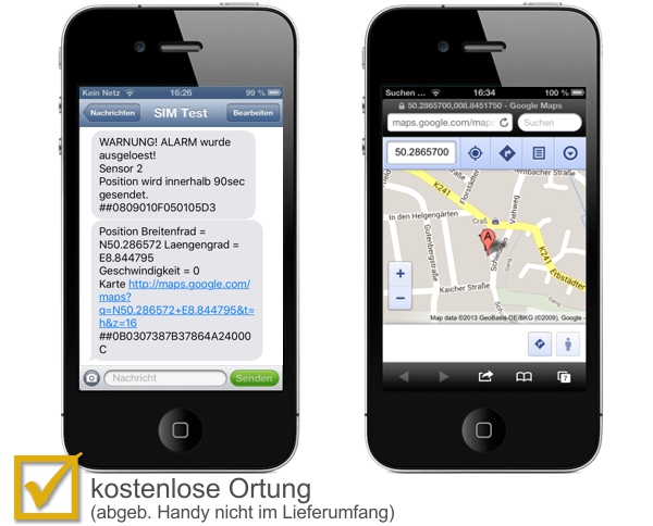 Renkforce GKA200 Auto Alarmanlage Mobiltelefon kompatibel, Fahrzeugortung,  Erschütterungssensor, GPS-Portal 12 V/DC, 24 kaufen