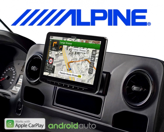 Alpine Premium Autoradio Navigation INE-F904-S907 für Mercedes Sprinter W907
