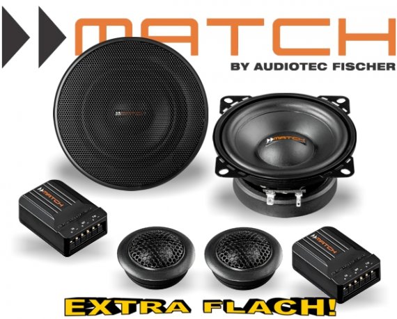 Match Auto Lautsprecher Set 100mm 35W MS42C