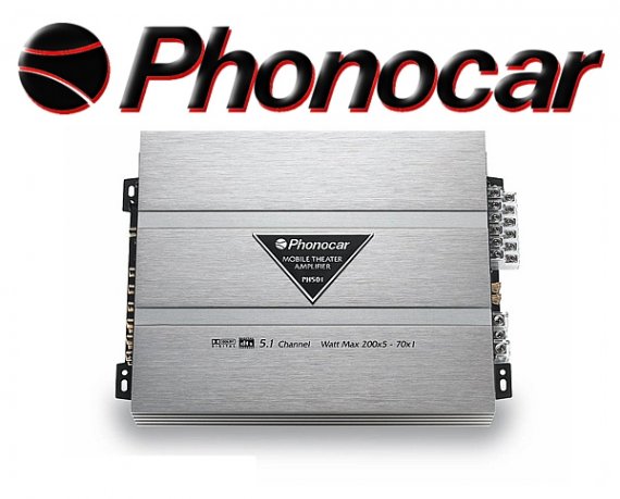 Phonocar Dolby Digital DTS Auto Verstärker Endstufe PH501
