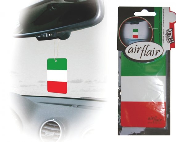 Lufterfrischer Duftbaum Auto Flagge Italien kirsch