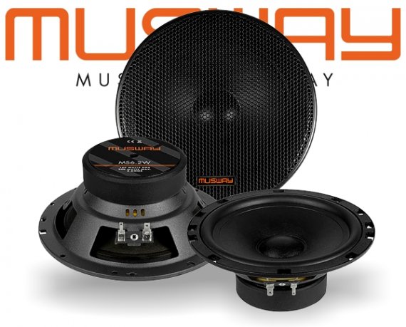 Musway 16,5cm Auto Lautsprecher Kickbass MS6.2W 200W