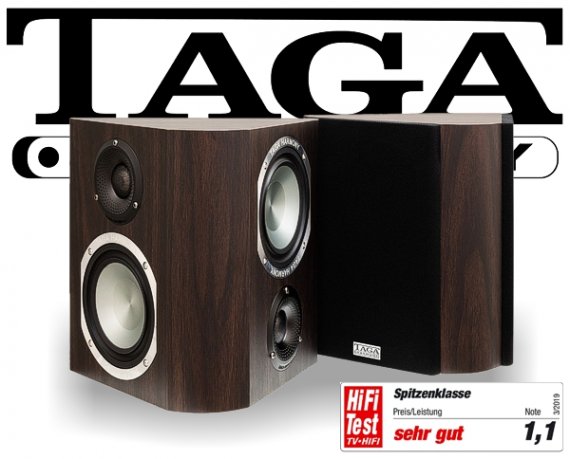 Taga Surround Lautsprecher Regallautsprecher Platinum v.3 S-100 modern wenge 2 Stück