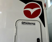 Aufkleber XL PROTECTED by PANDORA Alarmanlage Auto Wohnmobil Lkw zB für Pandora Alarmanlage 27cm