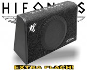 Hifonics Triton Subwoofer Bassreflex TRS-250 extra flach