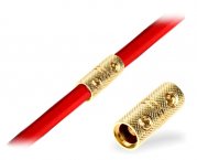 Kabelverbinder bis 35 mm² mit Schraubverbindung, vergoldet