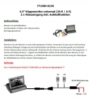 4,3" FlipUp Aufklapp-Monitor für Rückfahrkamera