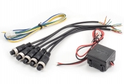 Monitor Splitter 4-fach für Rück-/Seiten-/Front-Kameras