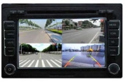 Monitor Splitter 4-fach für Rück-/Seiten-/Front-Kameras
