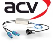 Antennenadapter ISO für 2x Fakra Audi / Seat / Skoda / VW mit Phantomeinspeisung und Diversity
