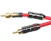 Sinuslive Cinch Stecker 1 Paar 2 Stück vergoldet CS Cinchstecker Male