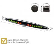 Einparkhilfe 4 Parksensoren LED Display Pieper Front oder Heck Stossstange