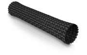 ViaBlue Geflechtschlauch Cable Sleeve Black Big Meterware