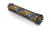 ViaBlue Geflechtschlauch Cable Sleeve Orange Small Meterware