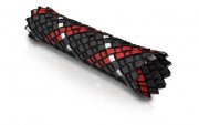 ViaBlue Geflechtschlauch Cable Sleeve Red Medium Meterware