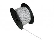 Lautsprecher-Kabel ISO weiß 2x 1,5 mm² Vollkupfer Lautsprecherkabel verdrillt mit Markierung