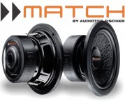 Match Subwoofer Auto 165mm 100W 2 Stück PP 72W-D