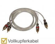 Musway Highclass Cinch-Kabel Vollkupfer Cinch-Audio-Kabel Stereo 1m MW1RCA