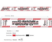 Packband Paketband Klebeband rot weiss leise abrollend 50mm 66m