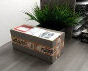 Packband Paketband Klebeband rot weiss leise abrollend 50mm 66m