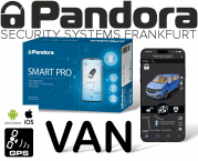 Pandora Transporter Alarmanlage Smart Pro VAN Handwerker Lieferwagen mit Live-Ortung Handyalarm App Bluetooth 5.0 LTE 4G