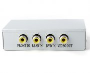 Monitor Splitter 3x AV in 1x AV out  Rück-/Front-Kameras DVD