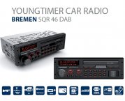 Blaupunkt Retro Youngtimer Autoradio Bremen SQR 46 DAB mit USB Bluetooth DAB+
